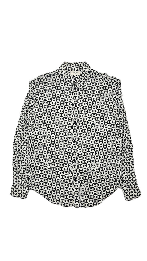 トライアングル総柄シャツ